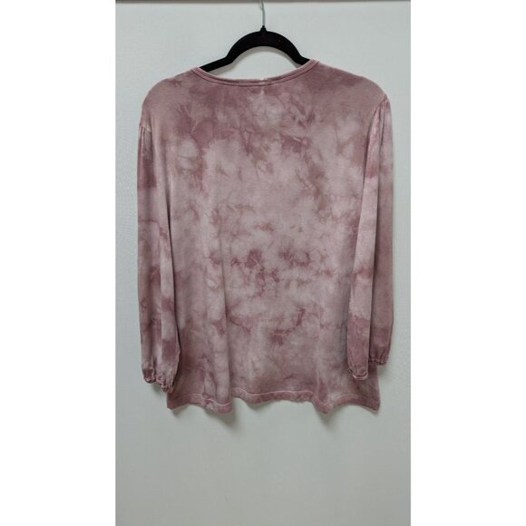 Johnny Was CALME Light Purple Tie-Dye Blouse - Picture 2 of 2